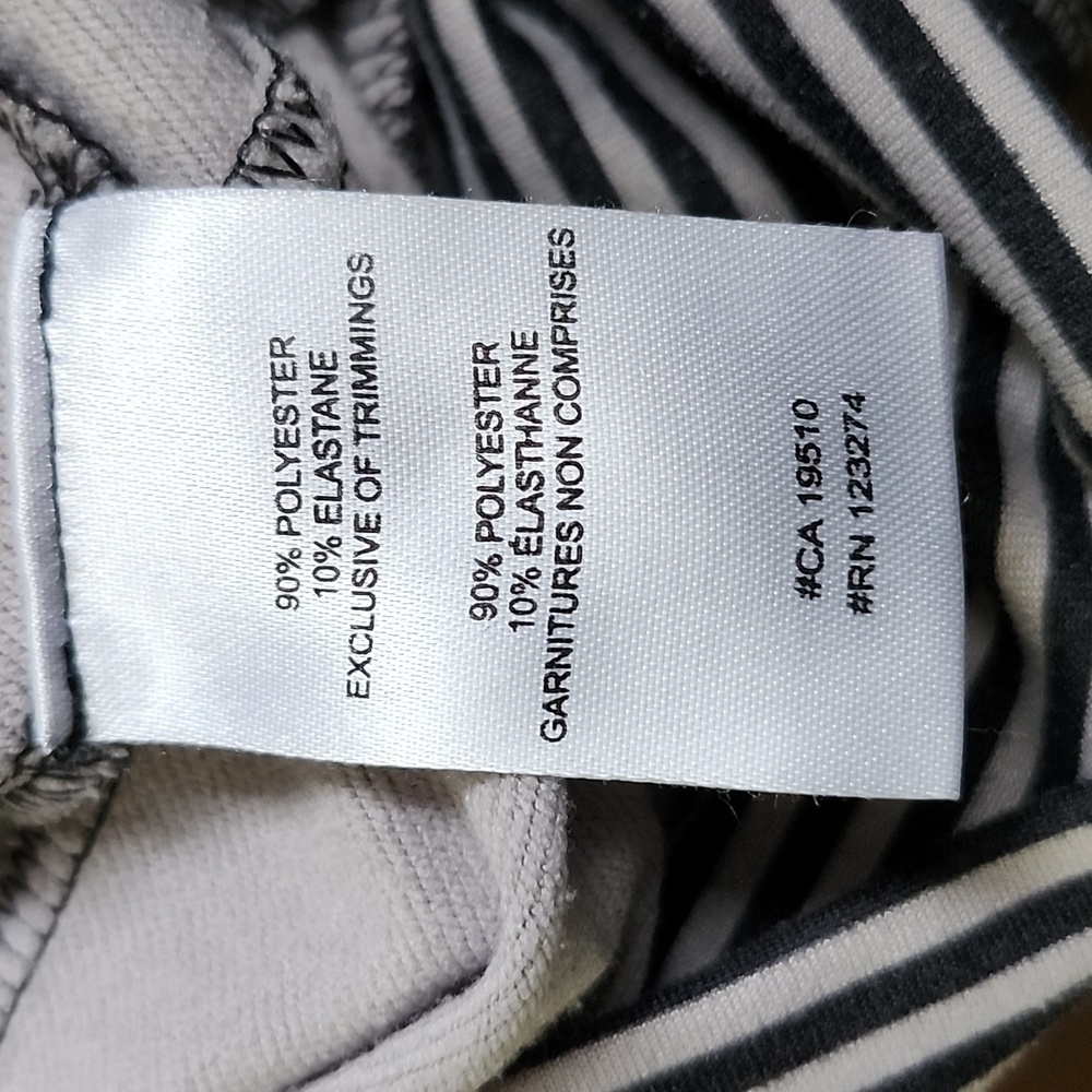 LOLE Gray stripes mock neck hooded gorpcore athletic sweater - Picture 4 of 10